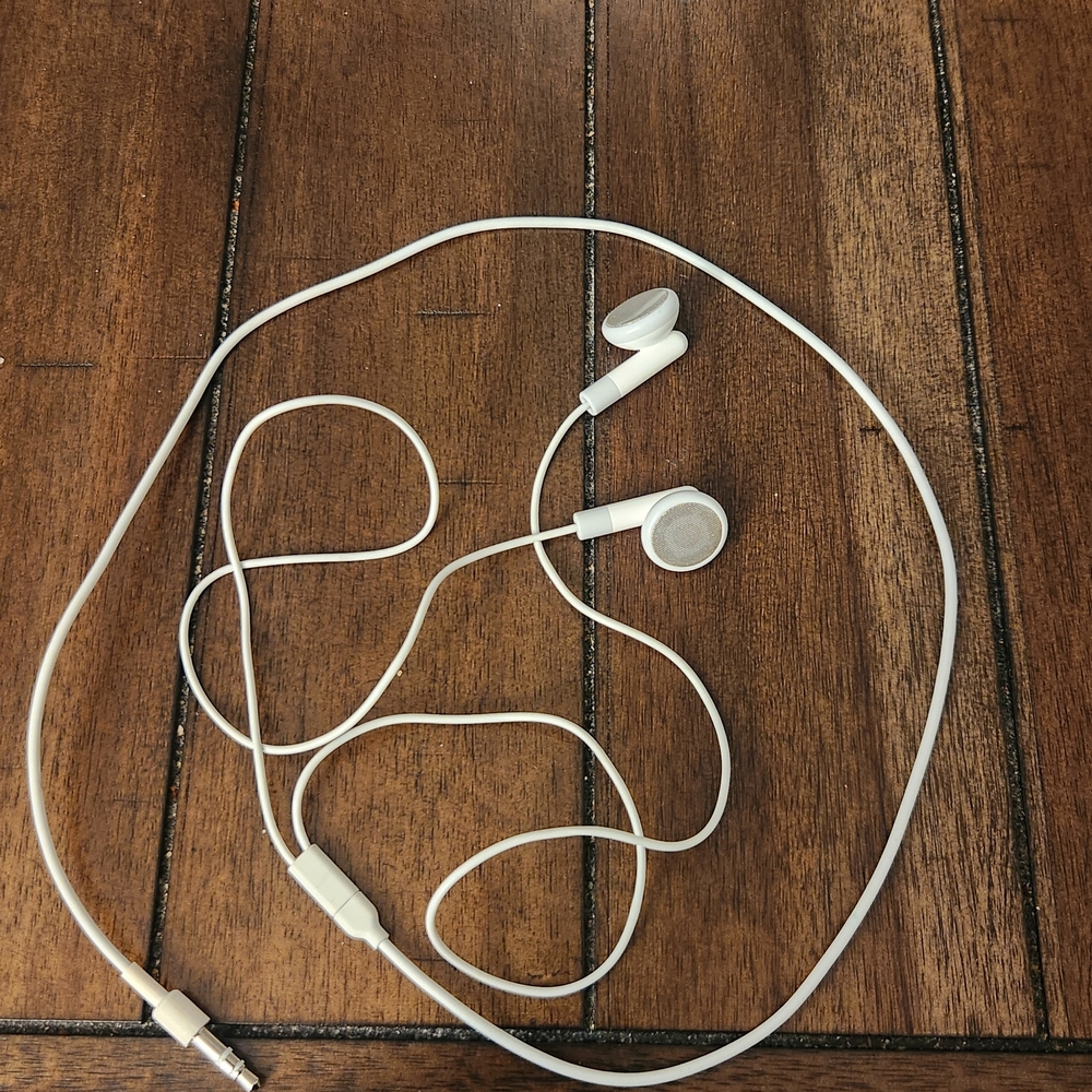 White Wired Earbuds